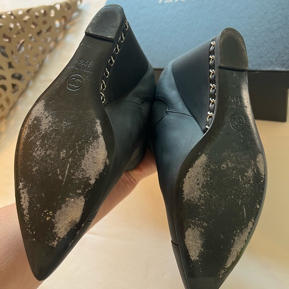 Chanel wedge heel Chelsea booties 39.5 - Picture 7 of 9